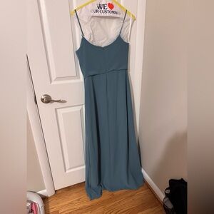 Revelry Sky Chiffon Dress size 8 color: Desert Blue